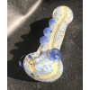 Pipa vidrio Pyrex Azul con Amarillo